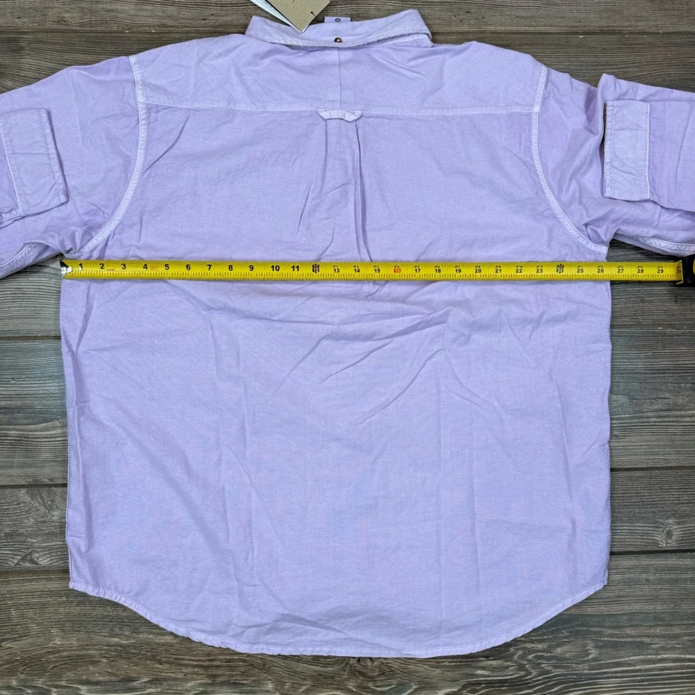 Nike Life Mens Size XL Oxford Shirt Purple‎ Loose Fit Specialty Dye HJ7270 NEW